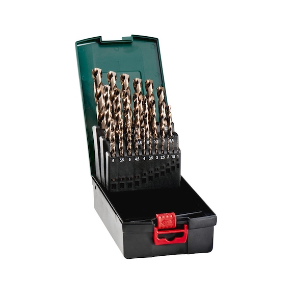 METABO Drill bit set in plastic box HSS-Co 25-piece 1- 3x0.5 mm 627672000 - Drill set (cutting tool with defined cutting edges)