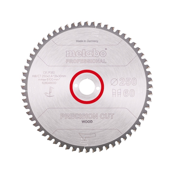 METABO Saw blade PrecisionCutProf 250x30 60 WZ 5 Gradneg 628048000 - Circular saw blade