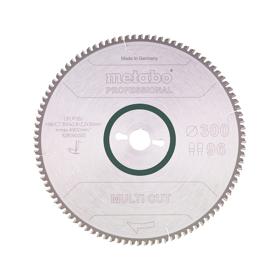 METABO Saw blade 300x2.8/2.2x30 Z96 FZ/TZ 6 degrees negative 628090000 - Circular saw blade