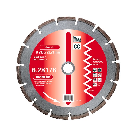 METABO Diamond cutting blade 350x20 0 mm classic CC 628180000 - Diamond cutting blade