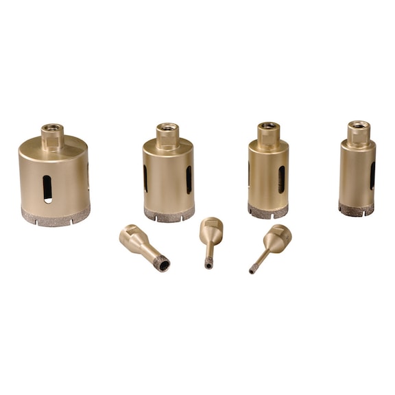 METABO Fliesen-Diamantbohrkronen-Set Dry 7-teilig Durchmesser 1628317000 - Fliesenlochbohrkrone