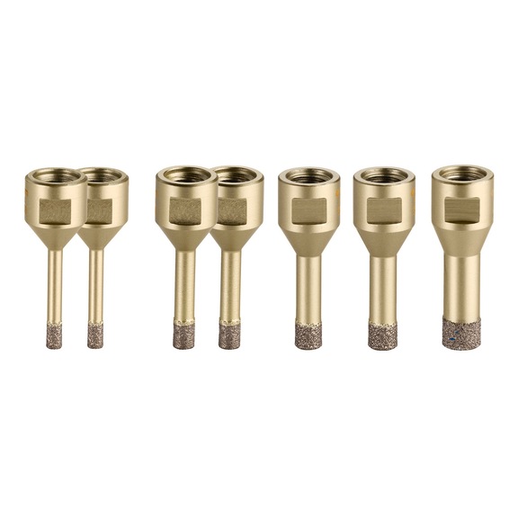 METABO Fliesen-Diamantbohrkronen-Set Set Dry 7-teilig 628321000 - Fliesenlochbohrkrone