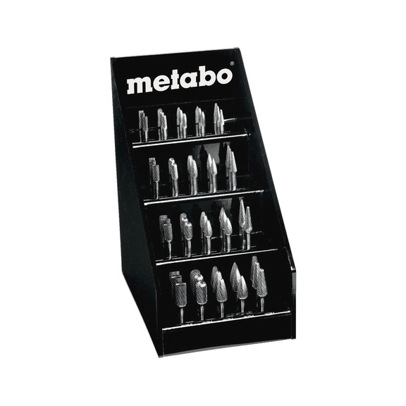 METABO carbide milling cutter display with cross serration 40-piece 628405000 - Milling cutter (parts)