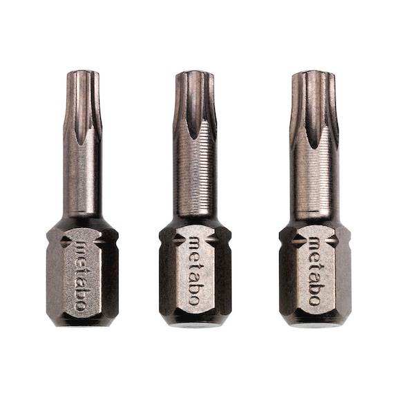 METABO bits 3 pieces for TX screwsT15/20/25Torsion 628539000 - Bit set