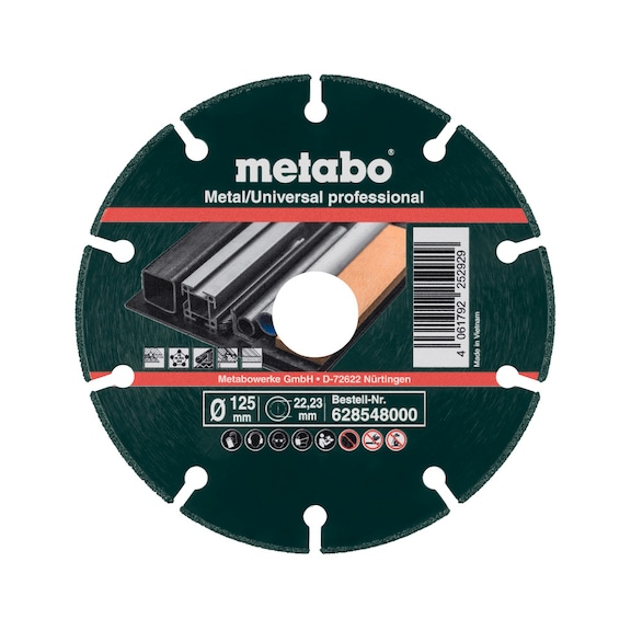 METABO diamond cutting blade 125x1.3x22.23mm 10 pieces 628548000 - Cut-off wheel