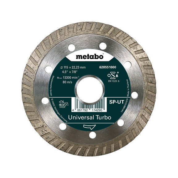 METABO Diamond cutting blade 115x22,23mm SP-UT Universal Turbo SP 628551000 - Cut-off wheel