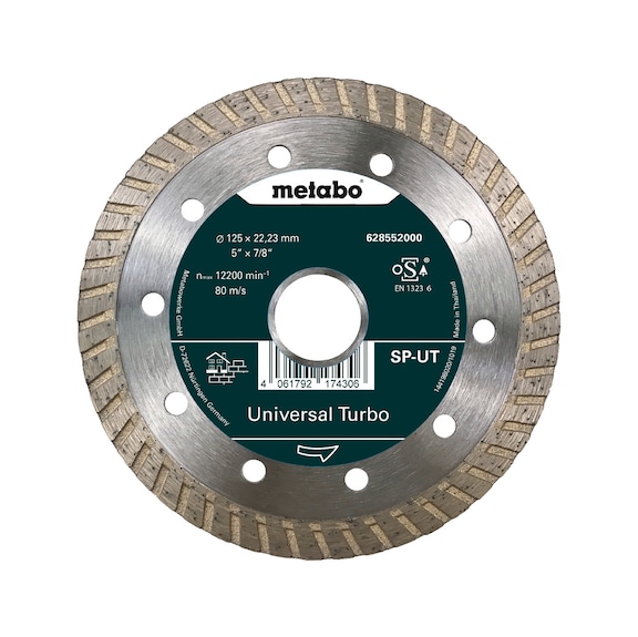 METABO Diamond cutting blade 125x22,23mm SP-UT Universal Turbo SP 628552000 - Cut-off wheel
