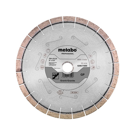 METABO Diamond cutting blade 230x22,23mm GP 628577000 - Cut-off wheel