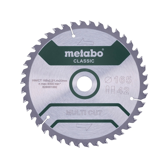 METABO Sägeblatt 165x2,2/1,4x20 Z42 628661000 - Kreissägeblatt (Maschinen-)