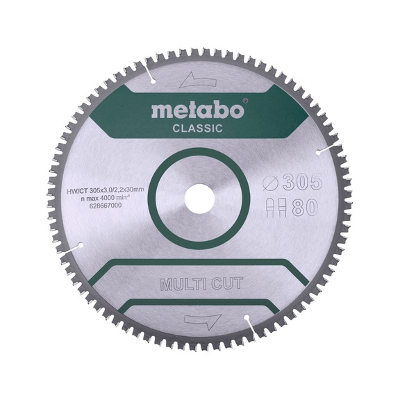 METABO Saw blade 305x3.0/2.2x30 Z80 628667000 - Circular saw blade (machine)
