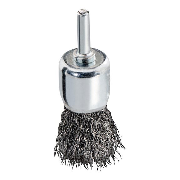 METABO Paintbrush 25x0.3 mm/ 6 mm steel crimped with 6mm shaft 630554000 - Grinding tool made of abrasive on backing pad