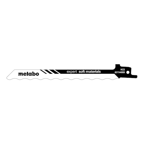 METABO Säbelsägeblätter 150 x 1,0 mm HCS Messer 631144000 - Sägeblatt für Säbelsäge