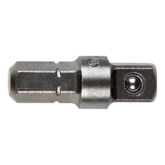 METABO Connector 1/4 inch external square 1/4 inch hexagonal shank - Extension piece for socket wrench inserts