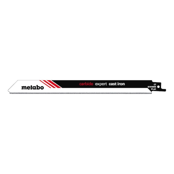 METABO Säbelsägeblätter 225 x 1,25 mm HM-beschichtet Korn 30 631818000 - Sägeblatt für Säbelsäge