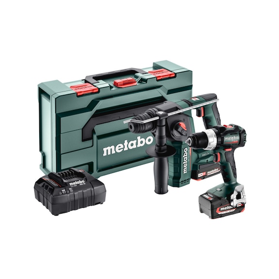 METABO Basis Set 2x LiHD Akkupack 18 V/5,5 Ah Schnellladegerät ASC 145 685182000 - Elektrowerkzeugset