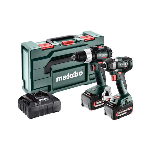 METABO Combo Set 2.8.4 with cordless drill driver and impact wrench 18V 685196000 - Power tool set