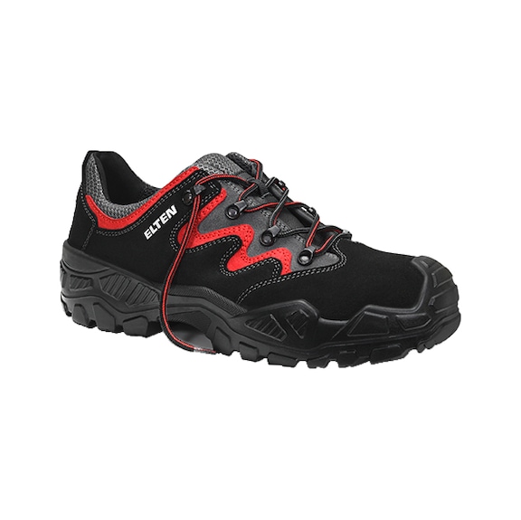 ELTEN Sicherheitshalbschuh MICK black-red Low ESD S2 723850-47 Größe 47 - Sicherheitshalbschuh MICK black-red Low ESD S2