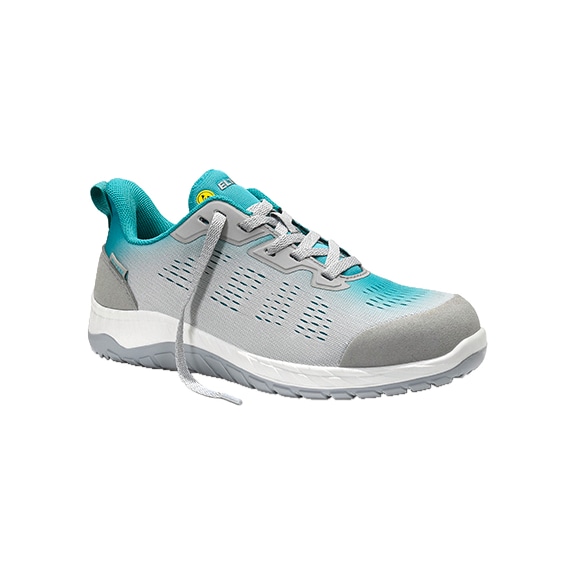 ELTEN safety low shoe LUANA grey-turquoise Low ESD S1 749125-37 size 37 - Safety low shoe LUANA grey-turquoise Low ESD S1