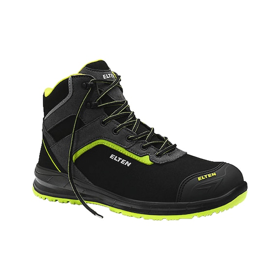 ELTEN safety boots LOAN XXSports Pro black-lime Mid ESD S3 768151-38 - Safety boots LOAN XXSports Pro black-lime Mid ESD S3