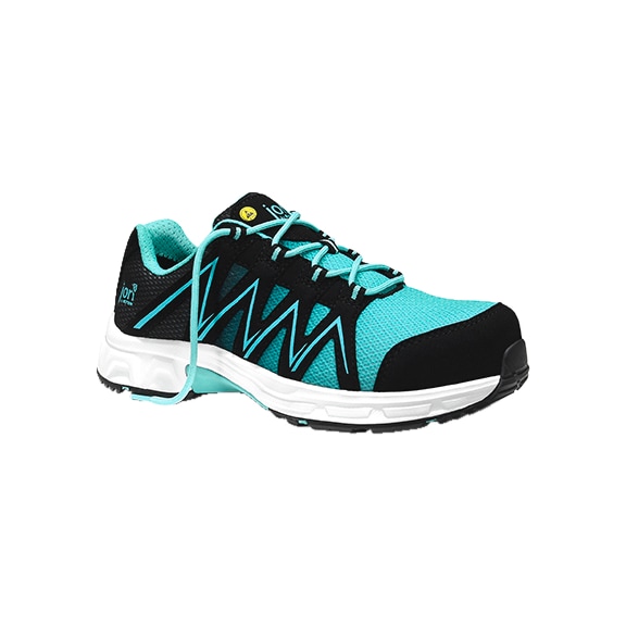 JORI Sicherheitshalbschuh jo_SPEEDY black-aqua Low ESD S1P 12131-37 Größe 37 - Sicherheitshalbschuh jo_SPEEDY black-aqua Low ESD S1P
