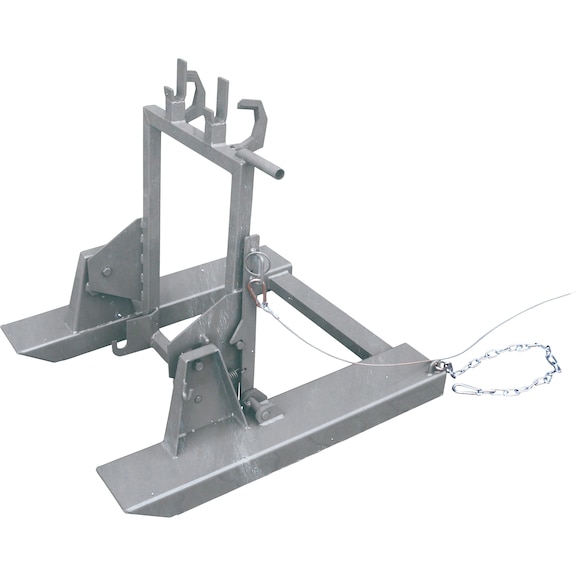 Eichinger hot-dip galvanised rollout trash bin tipper for 80 or 120 l household bins - 