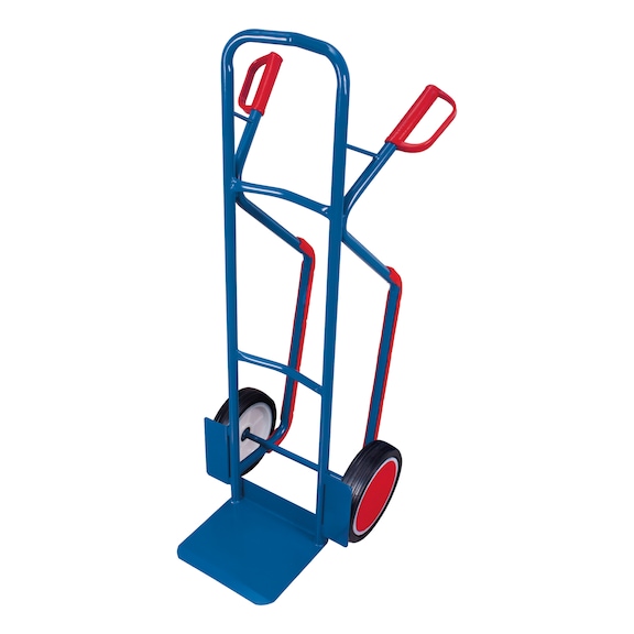 VARIOFIT sk-710.006 sack truck, toe plate WxD 320x250 mm - Steel sack trucks with skids