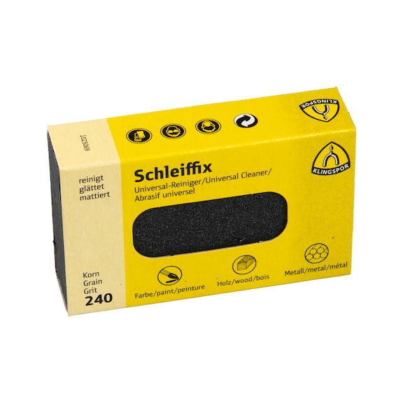 Nettoyant Schleiffix KLINGSPOR 80 x 50 x 20 mm, grain 240 - Nettoyants Schleiffix