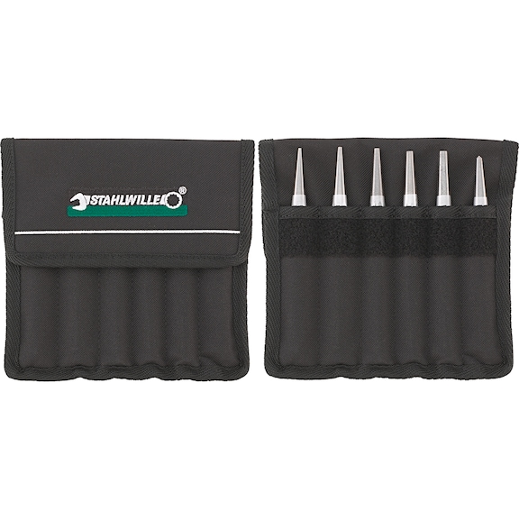 STAHLWILLE Tool set chisel, center punch, riveting tool