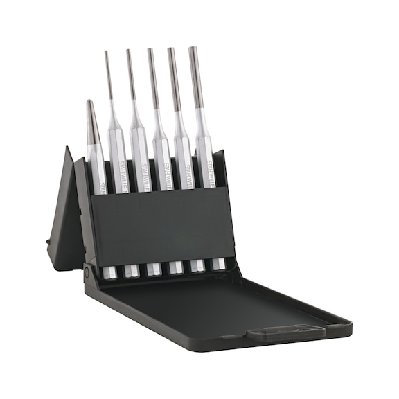 STAHLWILLE Splinttreiber- und Körner-Satz 105-108/6 6-teilig 96700712 - Werkzeugsatz Meißel, Körner, Nietwerkzeug