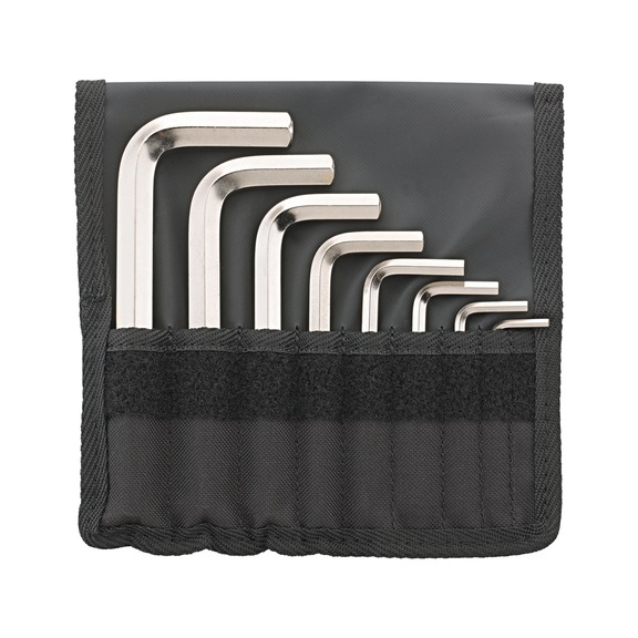 STAHLWILLE Hex key L-wrench set 1076 3 - 14mm 8-piece 96435505 - Hexagon angle screwdriver set