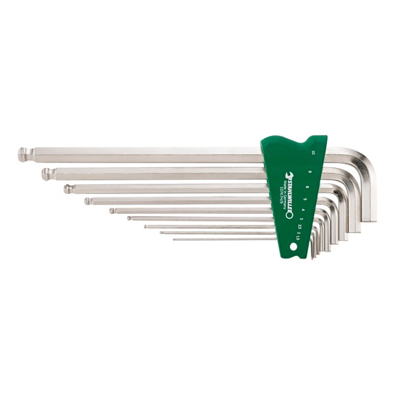 STAHLWILLE Hex key L-wrench set 10767H 1.5 - 10 mm 9-piece 96432603 - Hexagon angle screwdriver set
