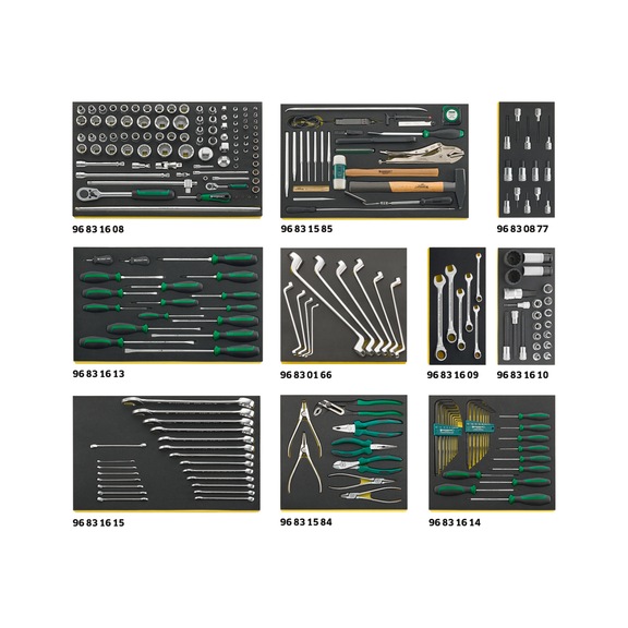 STAHLWILLE Werkstatt-Satz für VW/Audi (Basis) 1120 TCS 241-teilig 97830820 - Werkzeugsortiment
