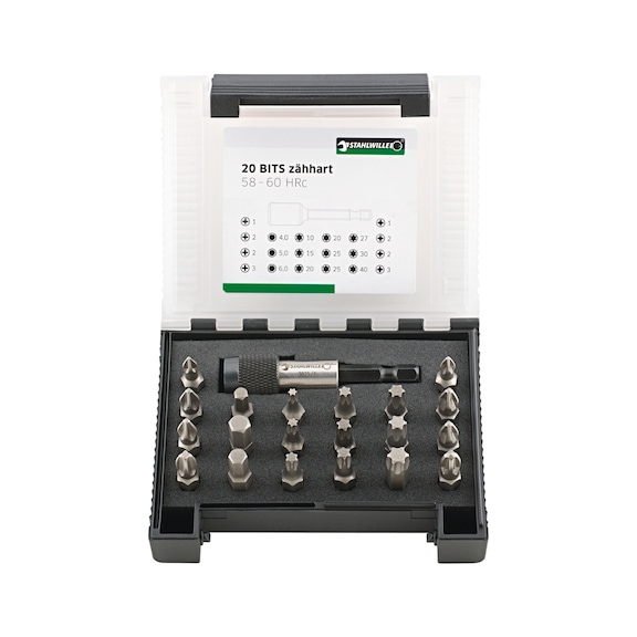 STAHLWILLE Bit-Box 1204/21-1 21 pcs. 96080121 - Bit set
