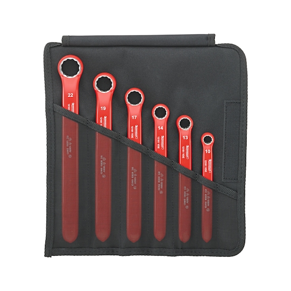 STAHLWILLE Combination wrench set 12161/6 VDE 10 - 22mm 6-piece 96404302 - Combination wrench set