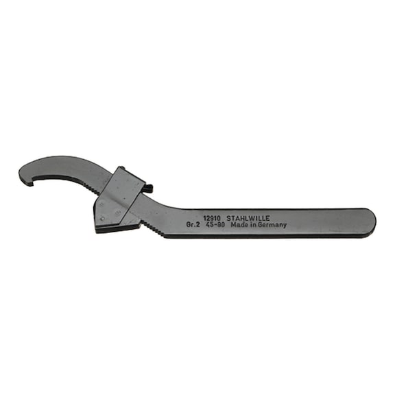 STAHLWILLE adjustable hook wrench 12910 size 1 span 20-42 mm 44010001 - Hook wrench