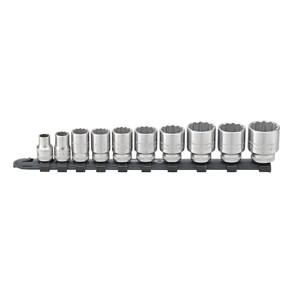 STAHLWILLE Sockets with clip bar 8-24 mm 3/8 inch 10 pcs 96052010 - Socket wrench set