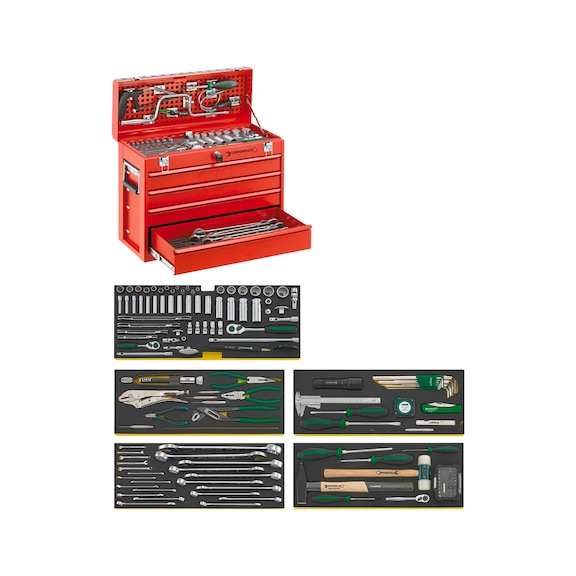 STAHLWILLE Line Maintenance Set 13214 580 x300x494 mm 146-teilig 98814803 - Werkzeugsortiment