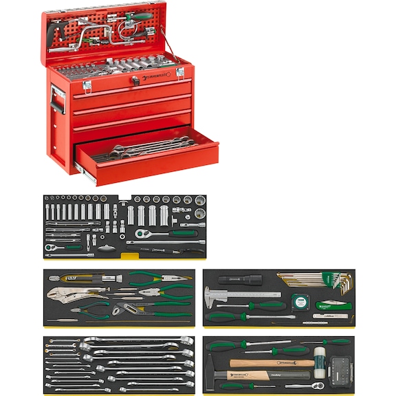STAHLWILLE Line Maintenance Set 13214a 580x300x494 mm 147-piece 98814801 - Tool assortment