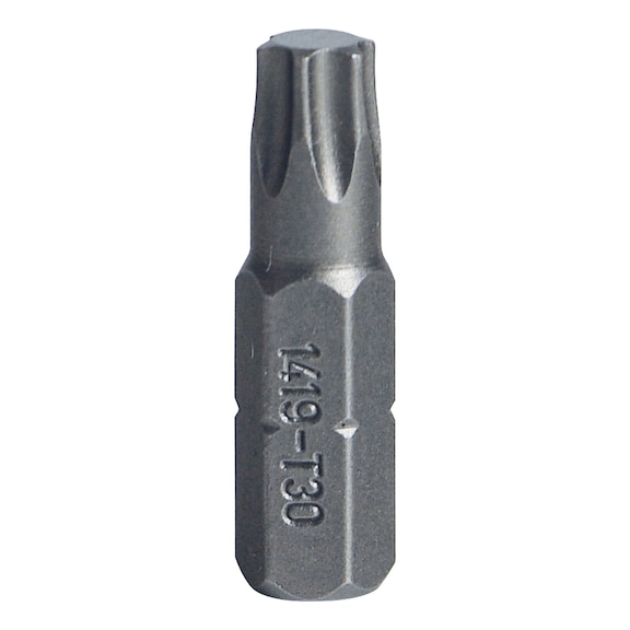 STAHLWILLE Bit-Schraubendrehereinsatz 1419 TX T30 6kant C 6,3 L.25 mm 08130030 - Bit-Schraubendrehereinsatz für TX Schrauben