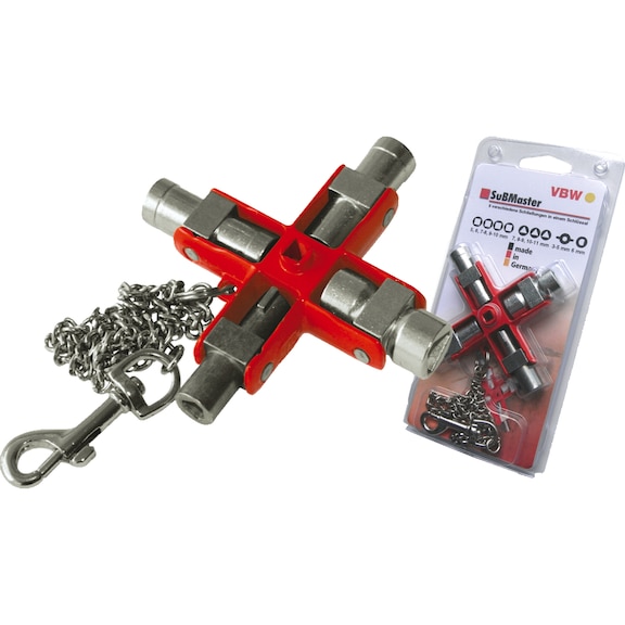 VBW Switch cabinet wrench SubMaster 9 in 1 87172100 - Control cabinet wrench