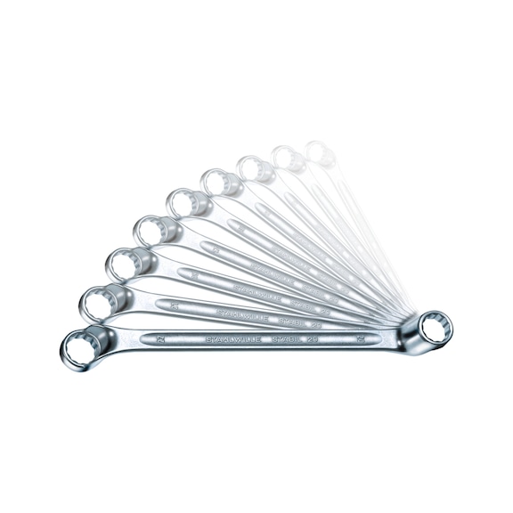 STAHLWILLE Doppelringschlüssel-Satz STABIL 20 6x7 - 18x19mm 7-teilig 96410408 - Doppelringschlüsselsatz