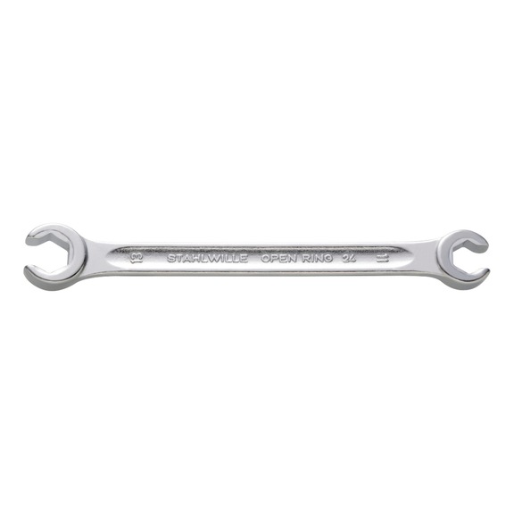 STAHLWILLE Double-ended open-ring spanners, angled, OPEN RING, imperial, hex