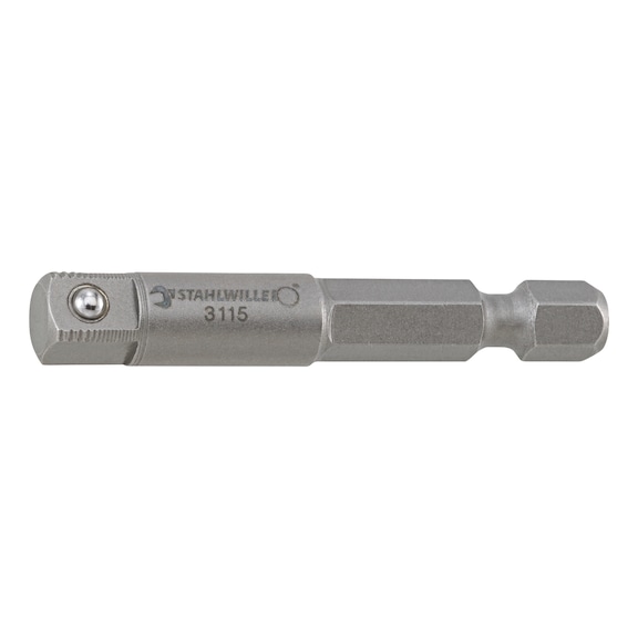 STAHLWILLE Bit connector hand-operated 3115 hexagon 1/4 inch L.50 mm 31150000 - Bit adapter