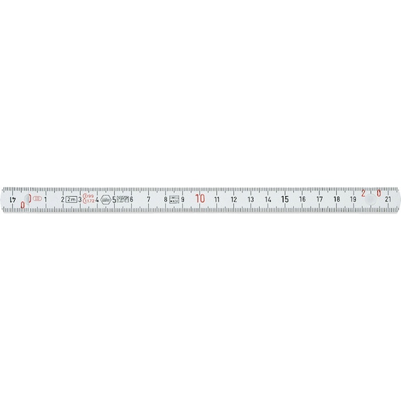 ALARM Plastic folding rule, glass fiber reinforced L.2m 56036680 - Ruler