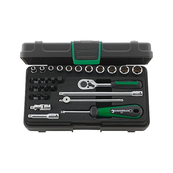 STAHLWILLE Steckschlüsselsatz 40/23/6 KN 1/4 Zoll 29-teilig 96011136 - Steckschlüsselsatz 1/4"