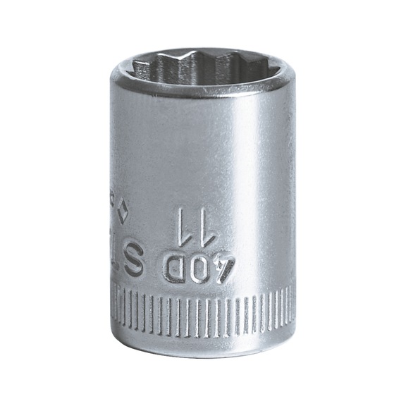STAHLWILLE Sockets 40D 1/4 inch AF 11 mm L.23 mm 01030011 - Socket 1/4" (hexagon socket)