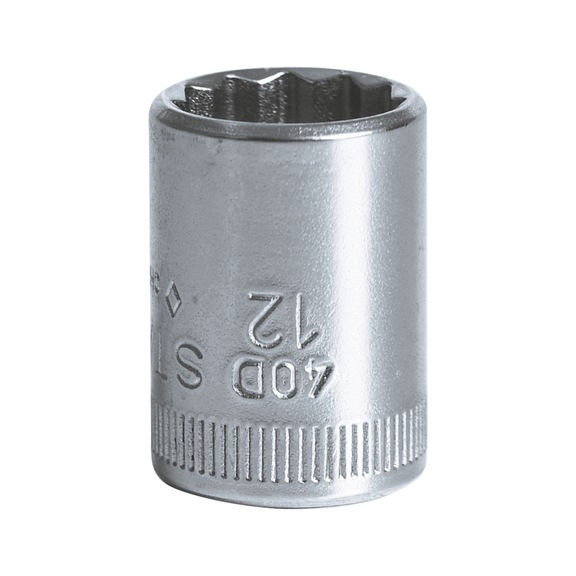 STAHLWILLE Sockets 40D 1/4 inch AF 12 mm L.23 mm 01030012 - Socket 1/4" (hexagon socket)