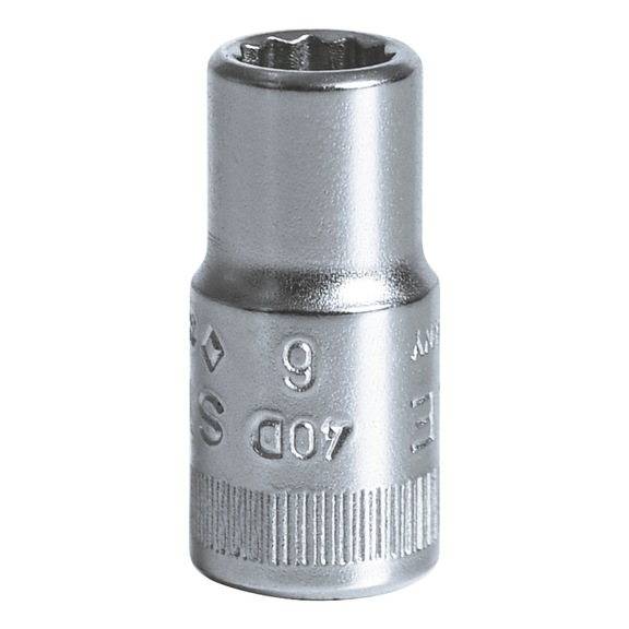STAHLWILLE Sockets 40D 1/4 inch AF 6 mm L.23 mm 01030006 - Socket 1/4" (hexagon socket)