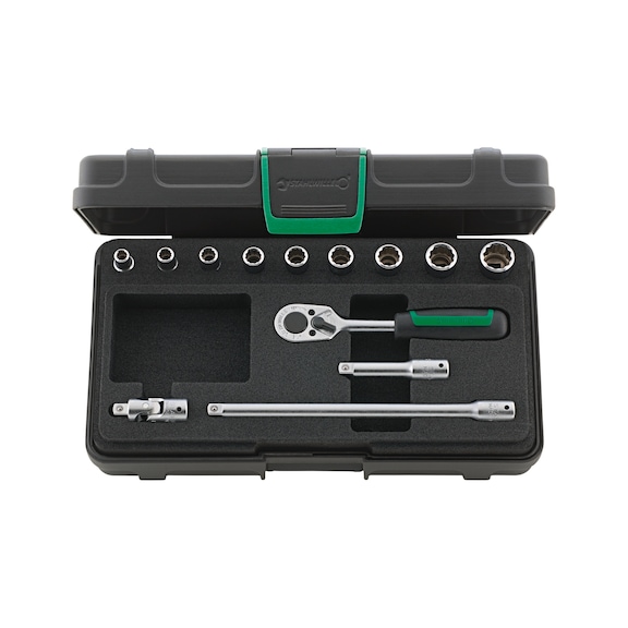 STAHLWILLE Steckschlüsselsatz 40AD/9/4 KN 1/4 Zoll 13-teilig 96016302 - Steckschlüsselsatz 1/4"