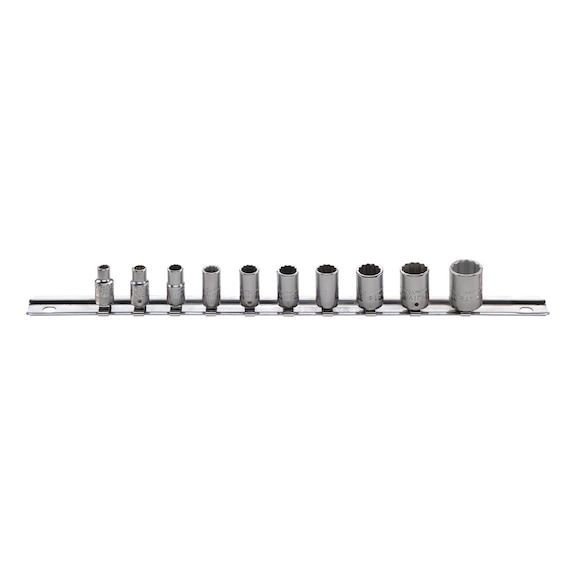 STAHLWILLE Sockets with clip bar 40aD/10-12916 1/4 inch 10-piece - Socket wrench set